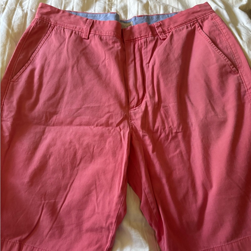 J. Crew Pink Flat Front Shorts Lightweight Cotton